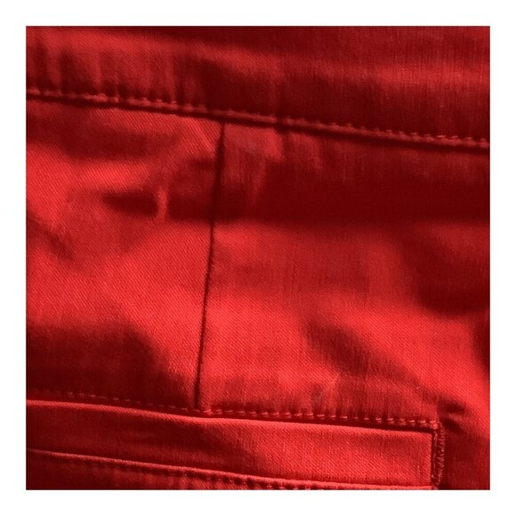 Zac & Rachel Womens Tapered Leg Ankle Pants Red 5 Pocket Design Plus Size 20W - Picture 10 of 16